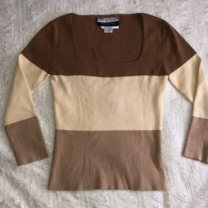 Wayne Rogers Sweaters - Wayne Rogers tan multi color sweater Wayne Rogers Sweaters - Wayne Rogers tan multi color sweater